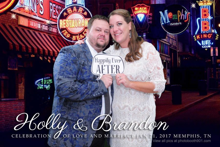 Holly and Brandon's Wedding Photo Booth Memphis