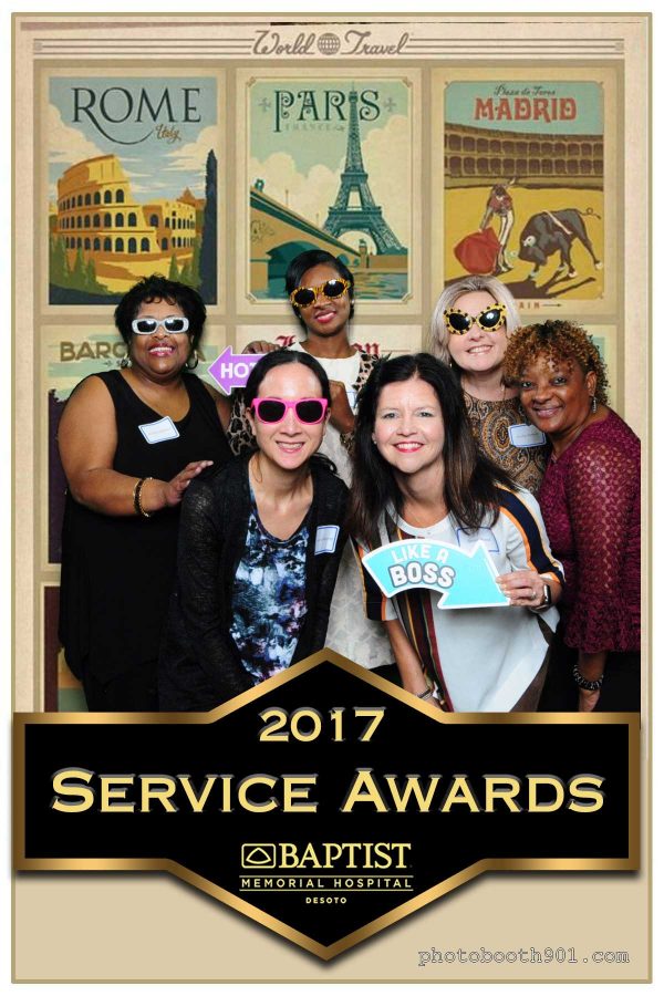 Photo Booth Baptist Memorial Hospital Desoto 2017 Service Awards