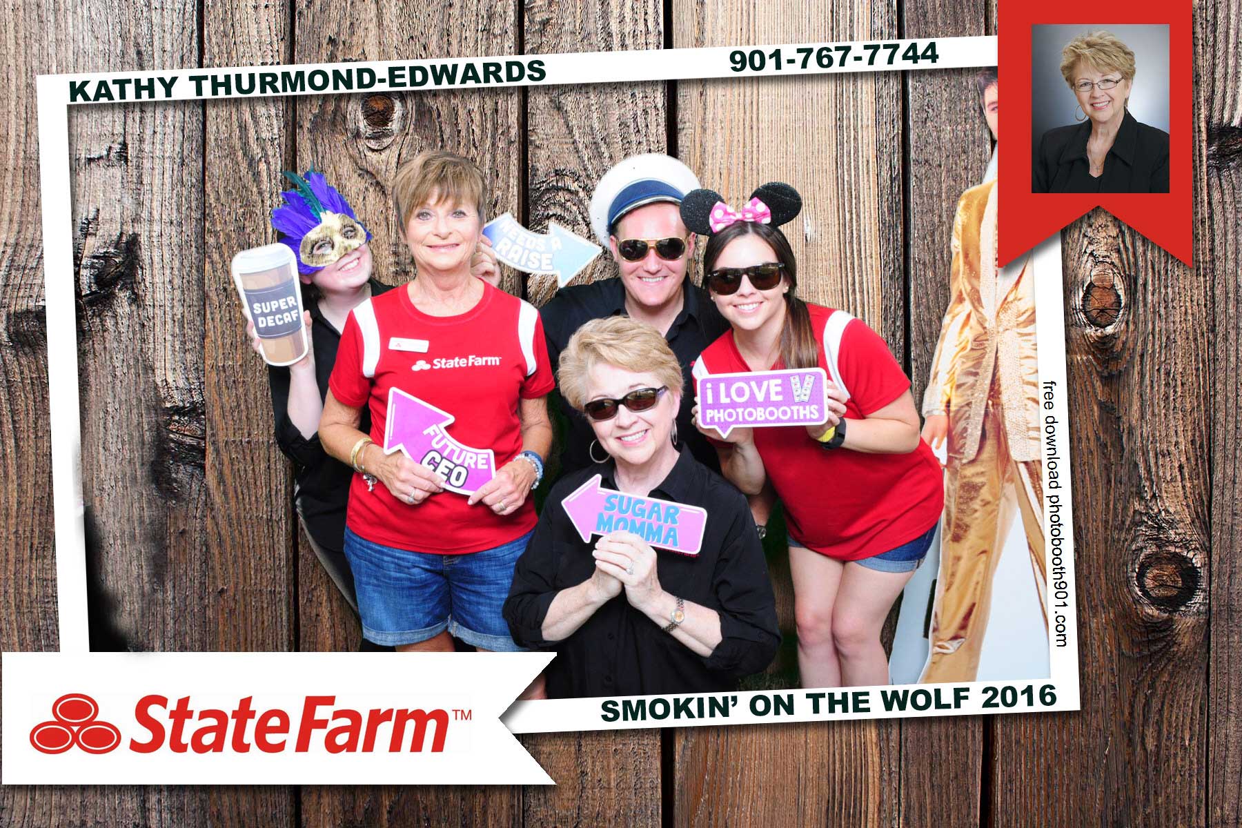 Kathy Thurmond Edwards State Farm Photo Booth Memphis
