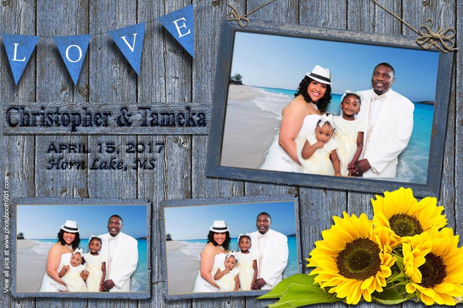 Christopher and Tameka's Wedding Photo Booth Memphis