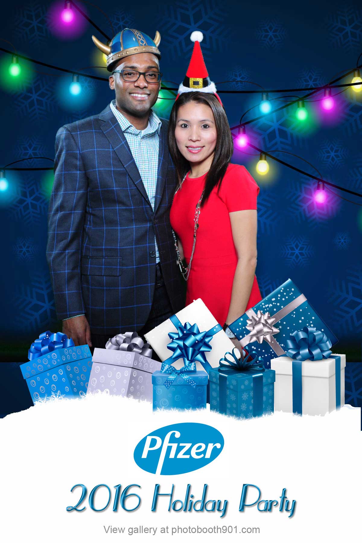 Pfizer Holiday Party Photo Booth at Esplande