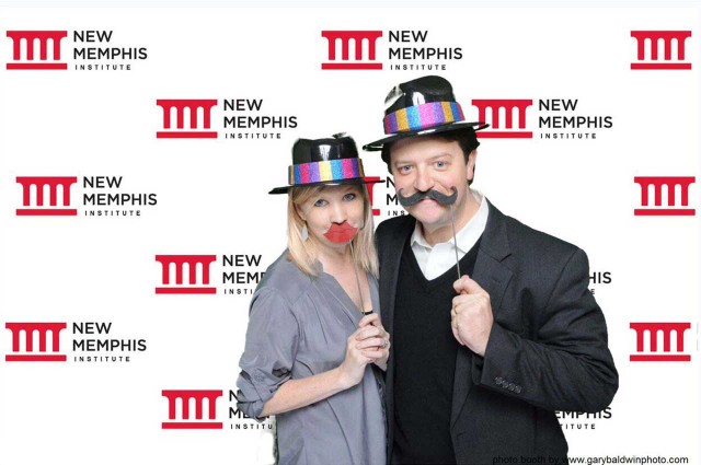 Couple-on-Step-Repeat-Backdrop A Virtual Step & Repeat background for Photo Booth Sponsorship Branding