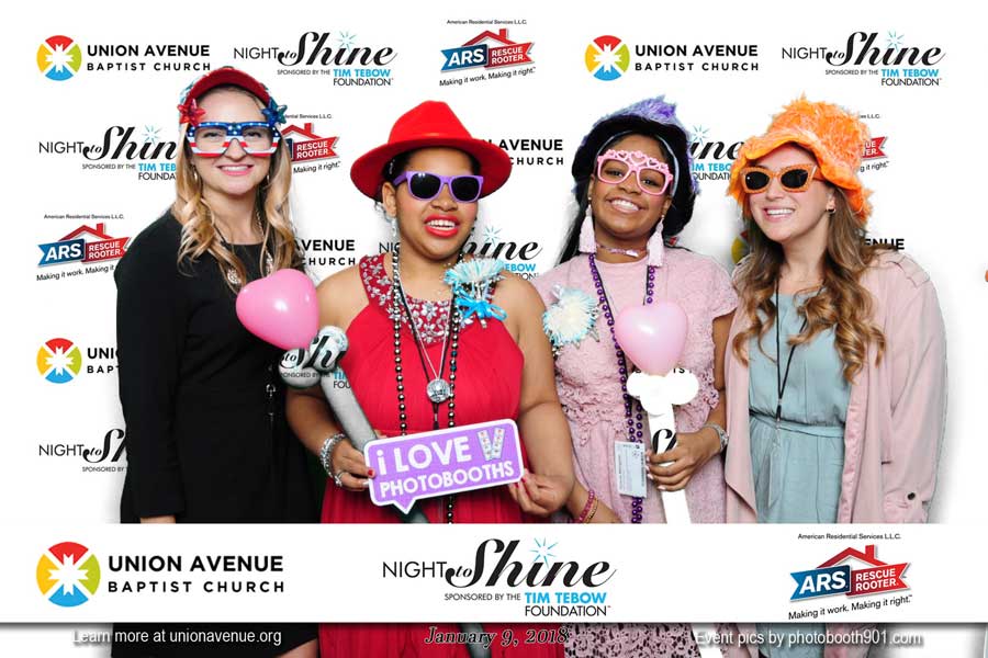 Night to Shine Photo Booth at Union Ave Baptist Church