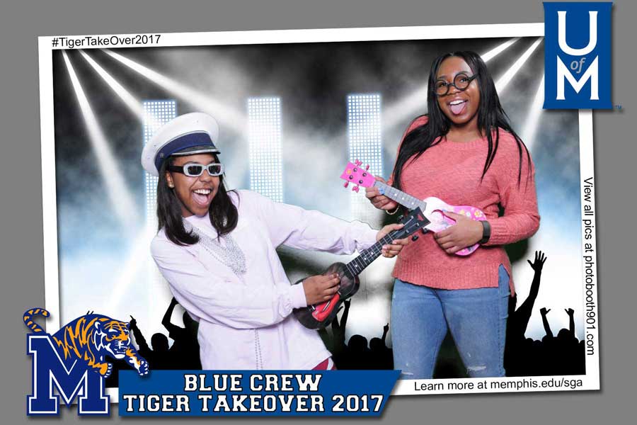 UM Blue Crew Tiger Take Over Photo Booth